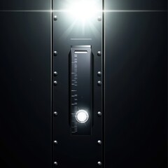 A close-up of a metallic safe dial set against a dark background, suggesting mystery and security.