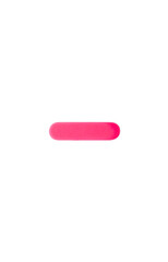 Three-dimensional minus sign. Color clay pink