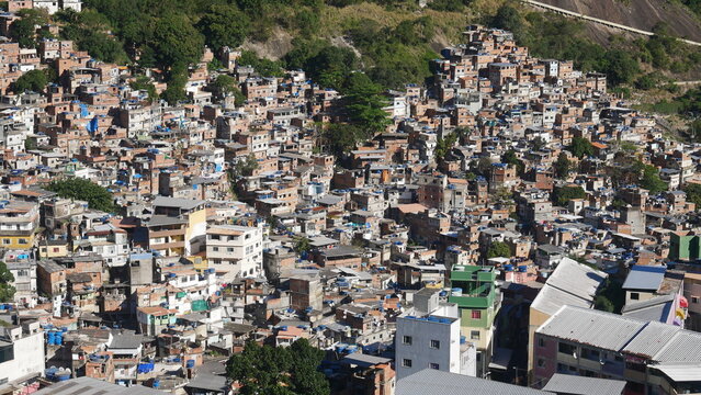 Rocinha, Favela, Rio de Janeiro, Br&eacute;sil, Urbanisation,