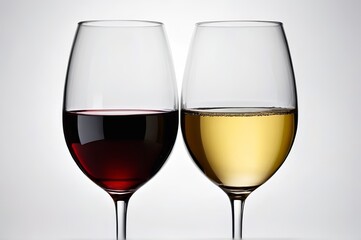 there are two glasses of wine sitting next to each other
