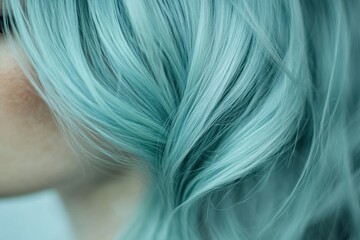 Naklejka premium Soft Turquoise Background with Faint Texture for Elegant Designs and Presentations