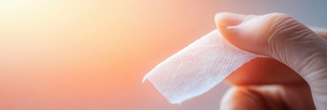 Wound care specialist applies dressing to a phlegmon affected area in a clinical setting