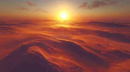 Cold winter landscape.