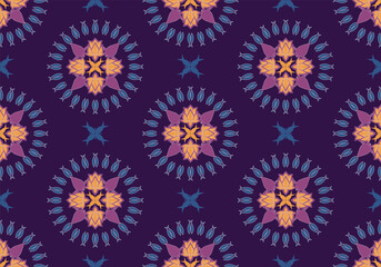 seamless damask floral  pattern design for ceramic tile fabric wallpaper background wrapping art print textile scrapbook paper ornament