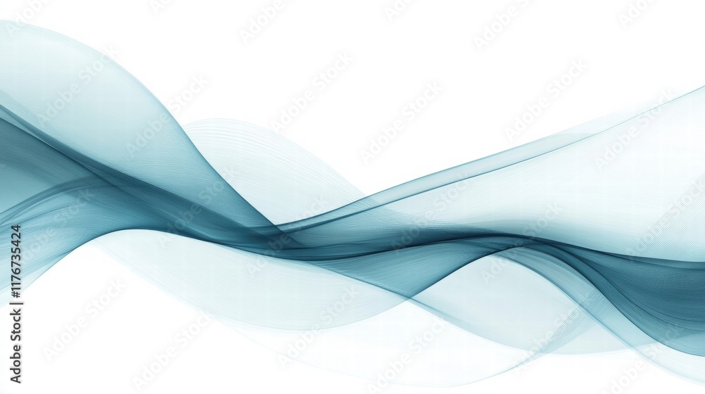 Poster abstract ocean wave patterns create a soothing visual flow that captures the essence of water moveme