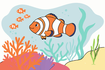 Clownfish – Vibrant Life Amidst the Coral Reef