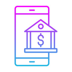 Obraz premium Mobile Banking Icon
