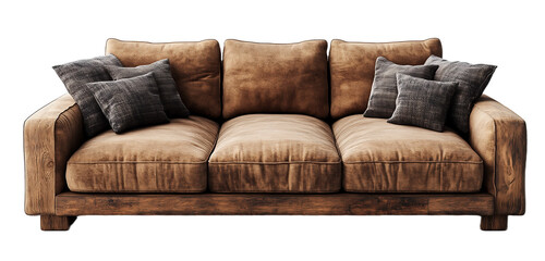 leather armchair isolated