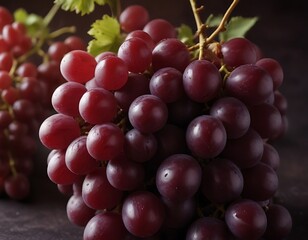 Fototapeta premium Red grapes for wine