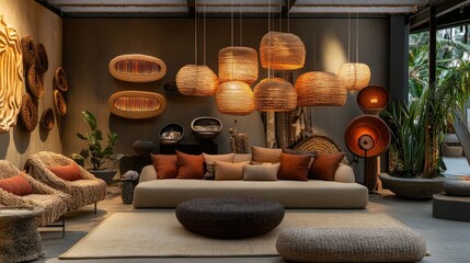 Bohemian Chic Living Room Interior Design