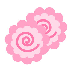 Narutomaki Food Icon, Simple Icon Vector Design, best used for presentation, application, web and banner