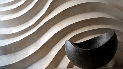 Harmony in Motion: A Dynamic Blend of Straight Lines and Soft Curves in Abstract Design