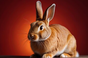 Obraz premium there is a rabbit that is sitting on a table