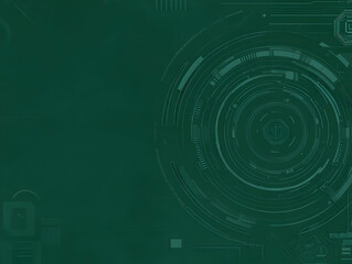 Obraz premium Abstract Green Tech Background Illustration