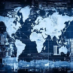 Global Network Abstract Background
