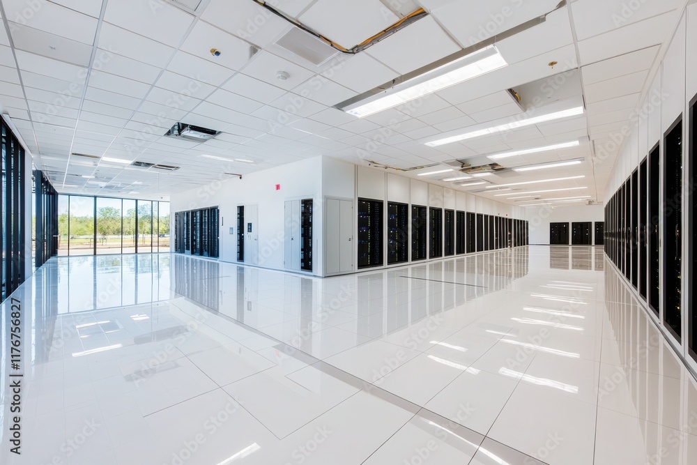 Aufkleber innovative cybersecurity initiative focused on encryption technology in modern data center digital i