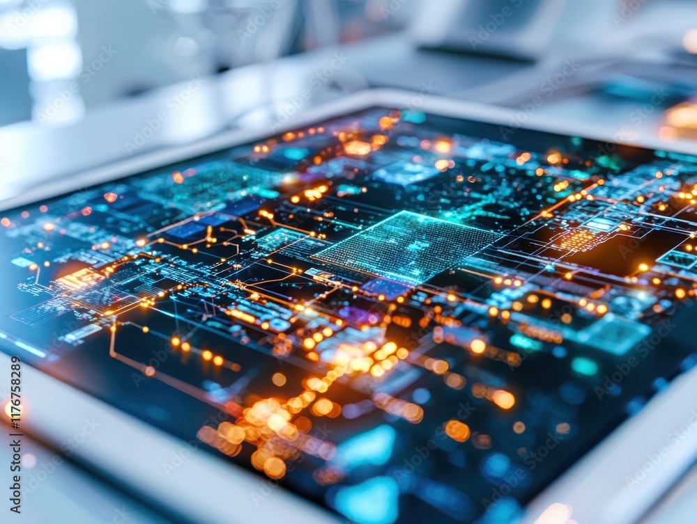 Poster enhancing cybersecurity programs with ai-powered security solutions for modern businesses in a digit