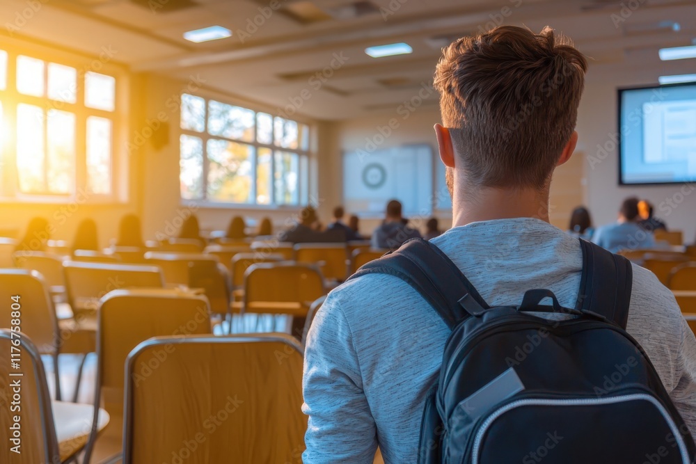 Poster cybersecurity program training sessions for students classroom educational content learning environm