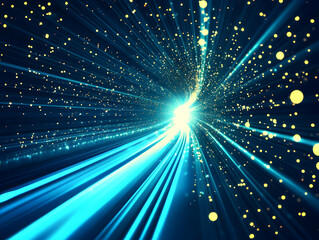 Naklejka premium Abstract 3D Light Rays Background