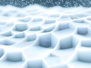 Abstract 3D Honeycomb Background