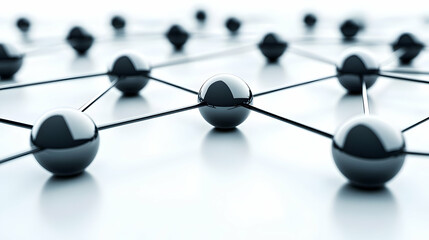 3D Network Connection Illustration