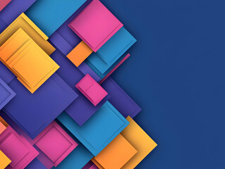 Abstract Background Image: Colorful Squares
