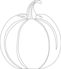 Tall autumn pumpkin coloring book