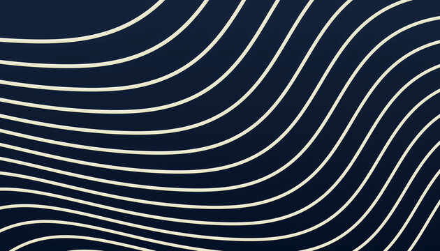 3d rendering of repetitive white lines against dark blue background