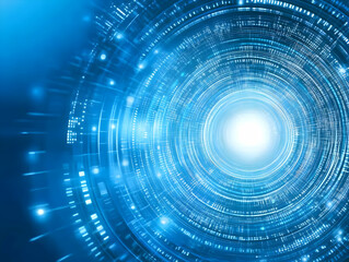 Obraz premium Abstract Blue Technology Background