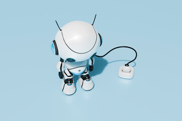 The purpose of this series is to depict a Robot/AI performing "human" tasks: training, cooking, podcasting, etc.