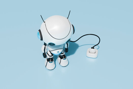 The purpose of this series is to depict a Robot/AI performing "human" tasks: training, cooking, podcasting, etc.