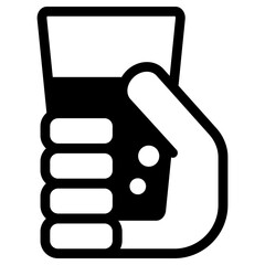 컵을 들고 있는 손 모양 아이콘