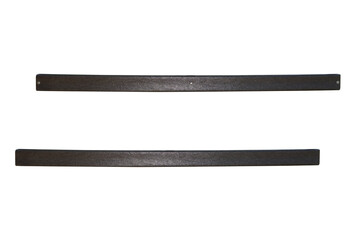 Horizontal plastic artificial material beams. On isolated transparent background.