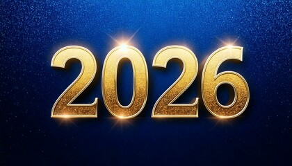 2026 shining on a deep blue canvas. 