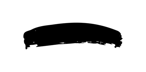 Grunge brush strokes. Ink painting. Hand drawn paintbrush shape, stain texture