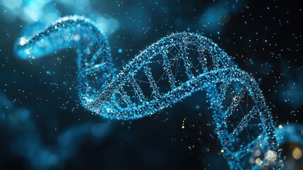 Abstract Representation Of A DNA Helix Structure