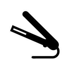 Obraz premium hair straightener icon design