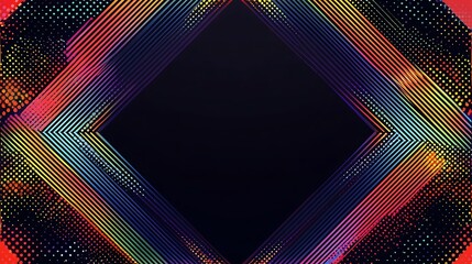 Abstract Colorful Lines and Dots Design