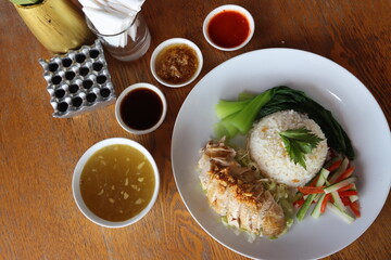 chicken hainan chinese authentic tradisional food