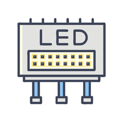 led display board icon design