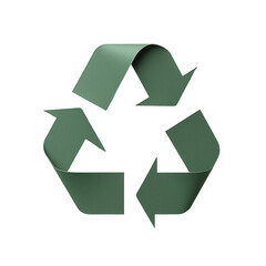 Obraz premium Recycling symbol eco-friendly design digital art transparent background clean environment modern concept