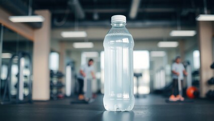 Water Bottle In A Fitness Center Gym
