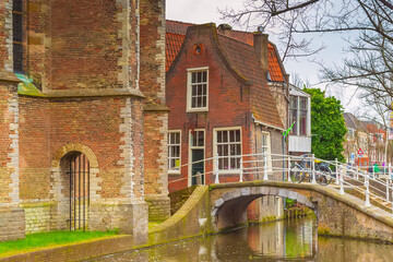 Canal in Delft, Netherlands