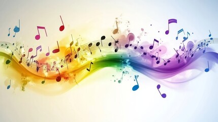 Colorful musical background