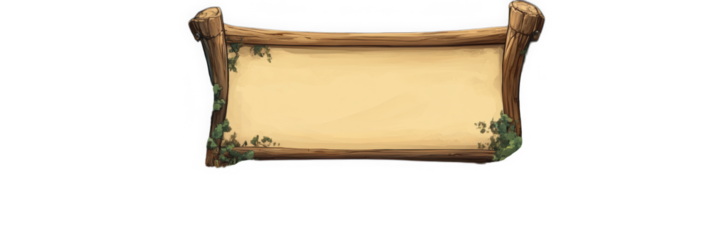 Scroll Banner Design for Game Assets