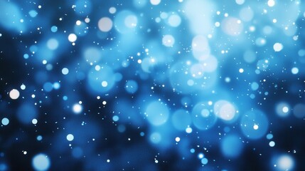Obraz premium Abstract Blue Bokeh Background with Sparkling Lights