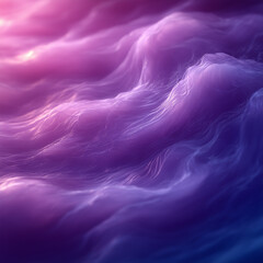 Soft flowing purple waves with glowing light accents