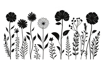 Vintage Floral Design for T-Shirt Graphics