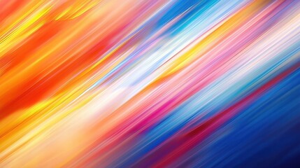 Abstract Diagonal Colorful Lines Painting