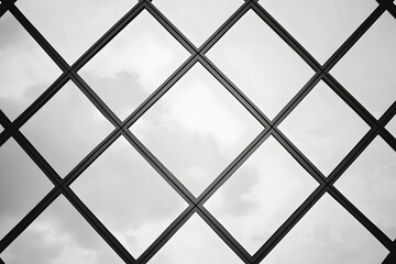 Abstract Black Frame Window Background